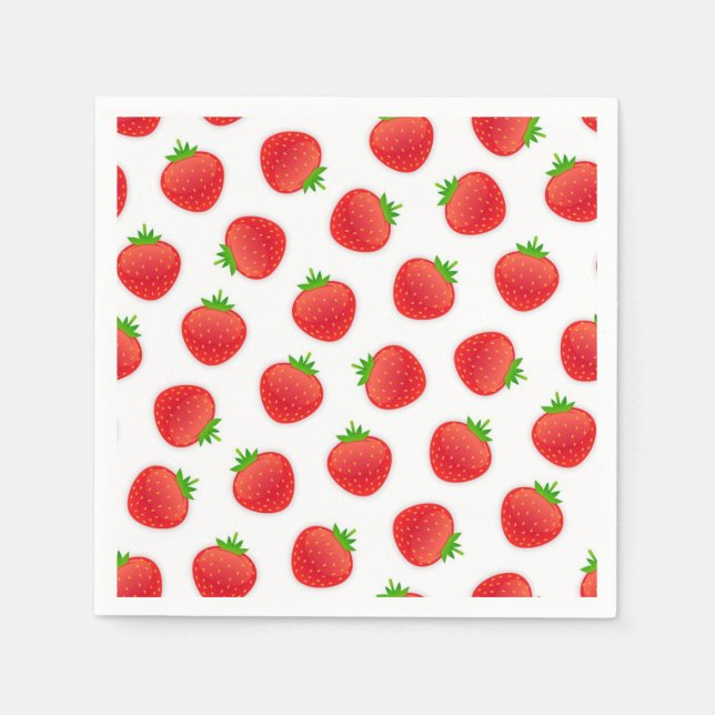 Strawberry pattern napkin (Front)