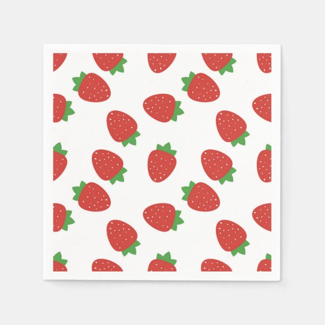 Strawberry pattern napkin (Front)