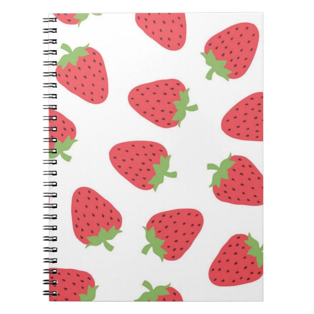 Strawberry pattern notebook (Front)