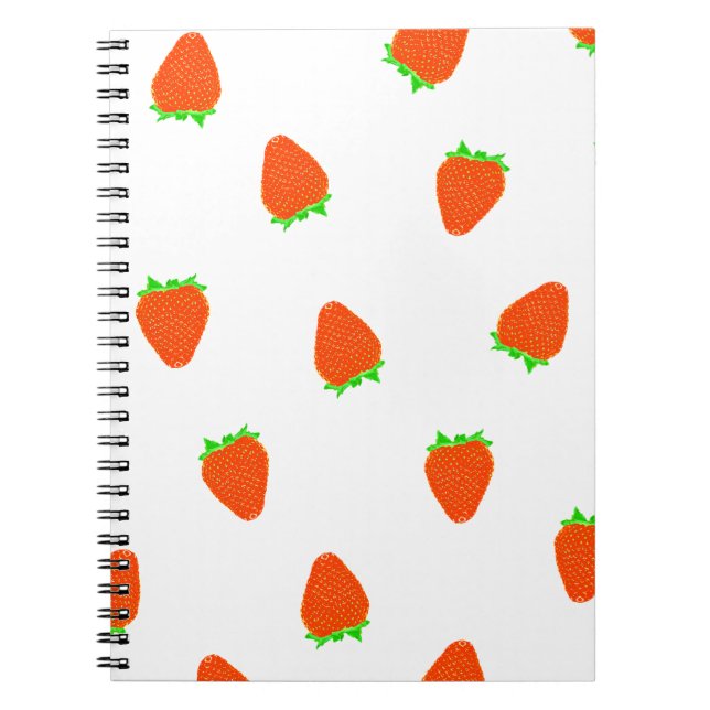 strawberry pattern notebook (Front)