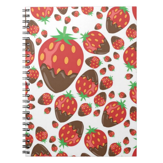 Strawberry pattern notebook (Front)