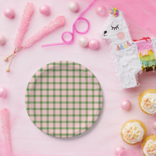 Strawberry Pattern Paper Plate