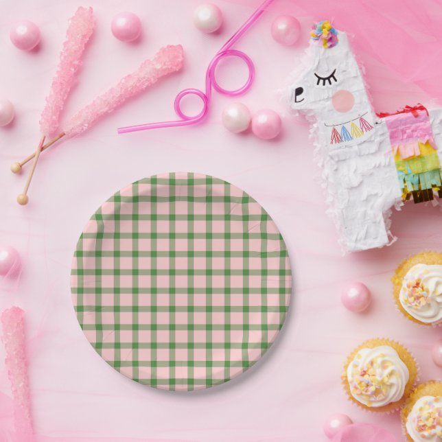Strawberry Pattern Paper Plate (Party)