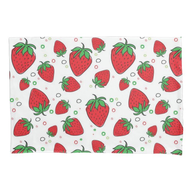 Strawberry pattern pillowcase (Front)