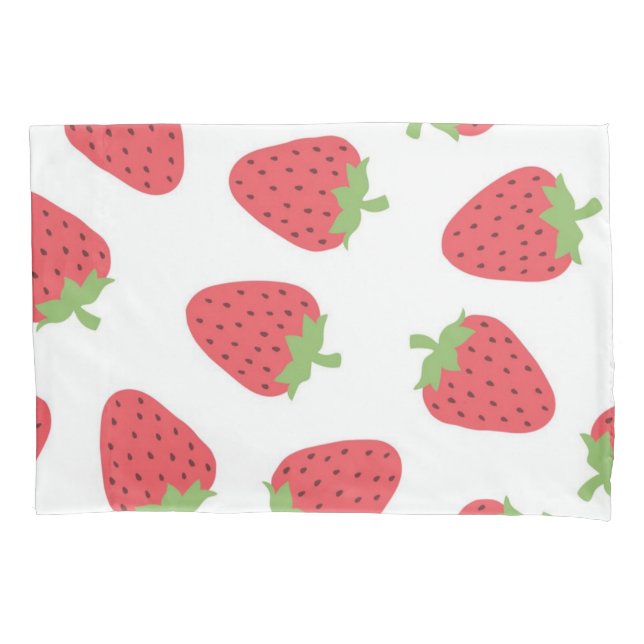 Strawberry pattern pillowcase (Front)