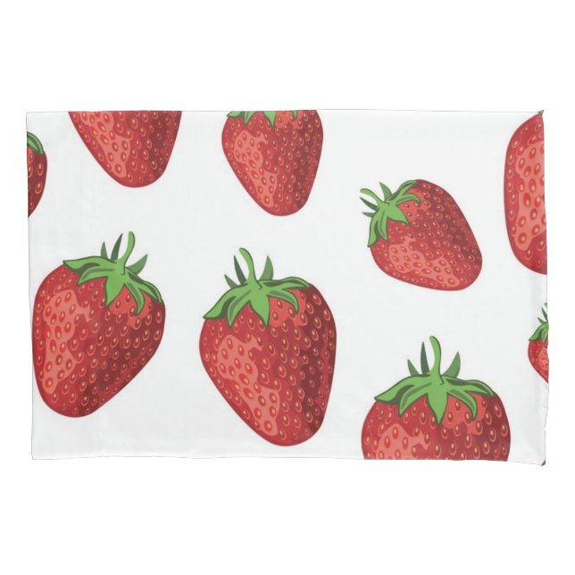 Strawberry pattern pillowcase (Front)