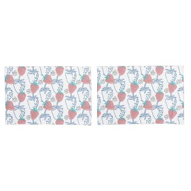 ٍStrawberry Pattern Pillowcase (Front-Set)