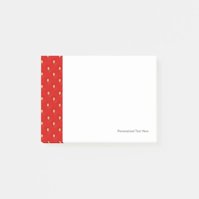 Strawberry Pattern Post-it Notes (Front)