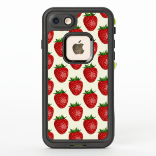Strawberry Pattern, Red Strawberries, Fruit, Leaf