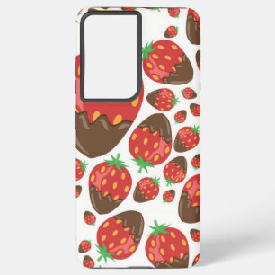 Strawberry pattern samsung galaxy case