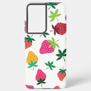 Strawberry pattern samsung galaxy case