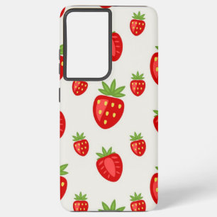 Strawberry pattern samsung galaxy case