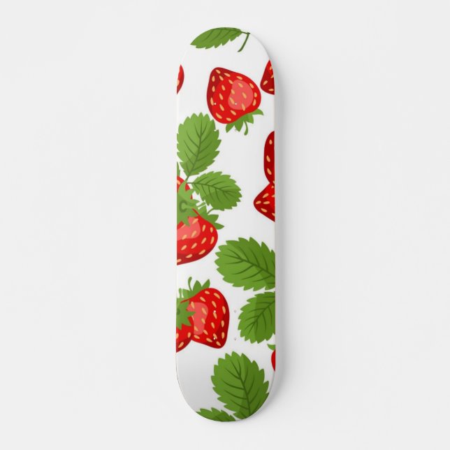 Strawberry pattern skateboard (Front)