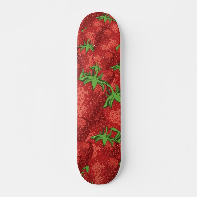 Strawberry pattern skateboard (Front)