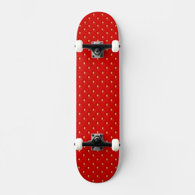 Strawberry Pattern Skateboard (Front)