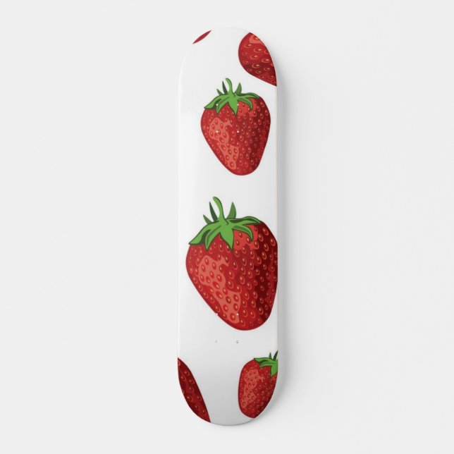 Strawberry pattern skateboard (Front)