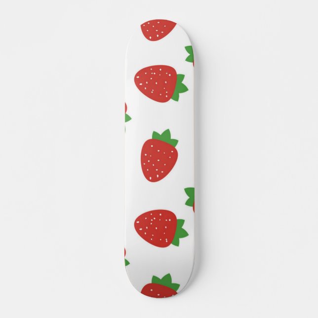 Strawberry pattern skateboard (Front)
