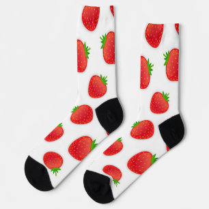 Strawberry pattern socks