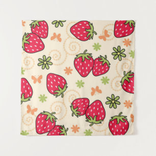 Strawberry pattern tapestry