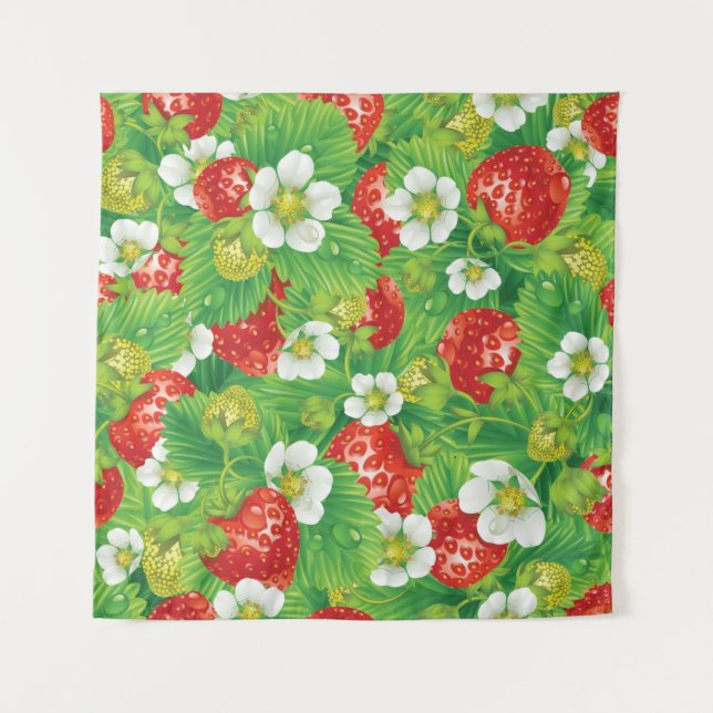 Strawberry pattern tapestry (Front)