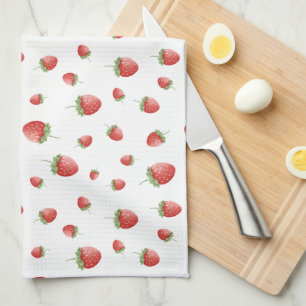 Strawberry Pattern Tea Towel