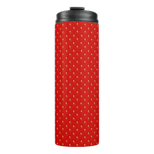 Strawberry Pattern Thermal Tumbler
