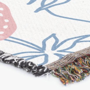ٍStrawberry Pattern Throw Blanket