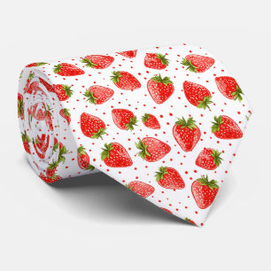 Strawberry Pattern Tie