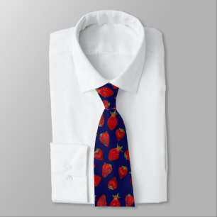 Strawberry Pattern Tie