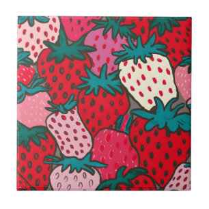 Strawberry Pattern Tile