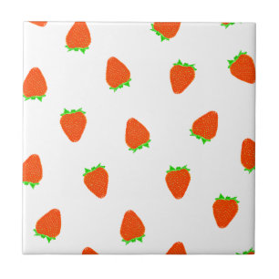 strawberry pattern tile