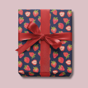 Strawberry pattern wrapping paper