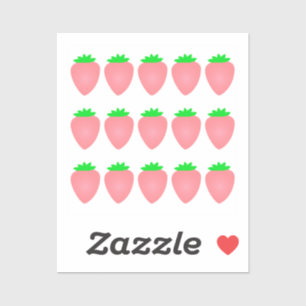 Strawberry Patterns Art Pink Baby Shower Birthdays