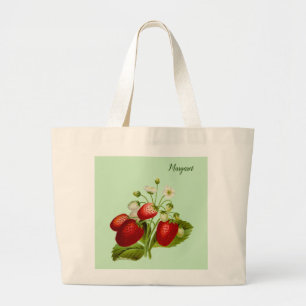 Strawberry Personalised Tote Bag