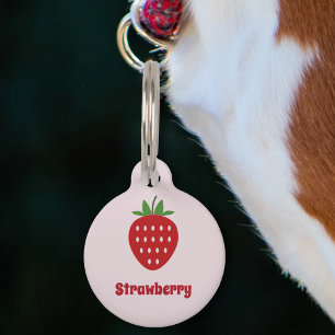 Strawberry Pet Tag