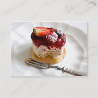 Strawberry Petit Gateau Business Card