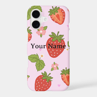 Strawberry Phone Case | Personalised Name Case