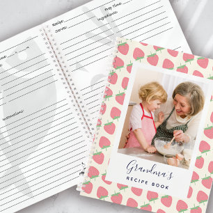 Strawberry Photo Grandma's Recipe Book