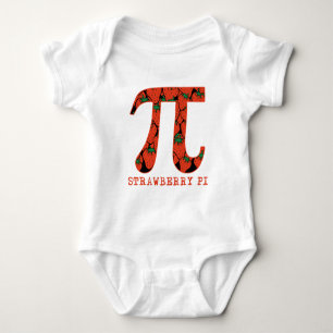 Strawberry Pi Math Humour Pi Humour Baby Bodysuit