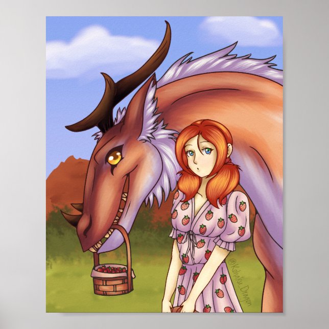 Strawberry Picking Poster (Front)