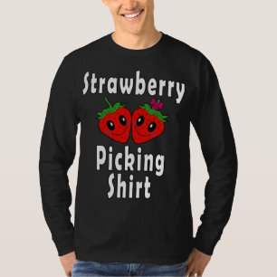 Strawberry Picking Strawberries in Love Funny Cost T-Shirt