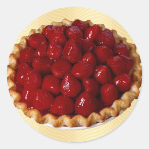 Strawberry Pie Classic Round Sticker
