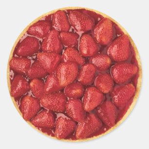 Strawberry Pie Classic Round Sticker