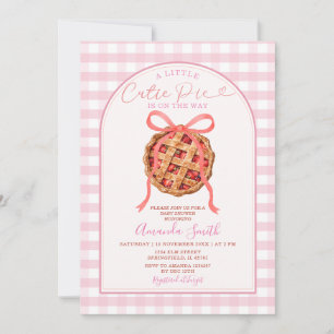 Strawberry Pie Cutie Pie Is on the Way Baby Shower Invitation