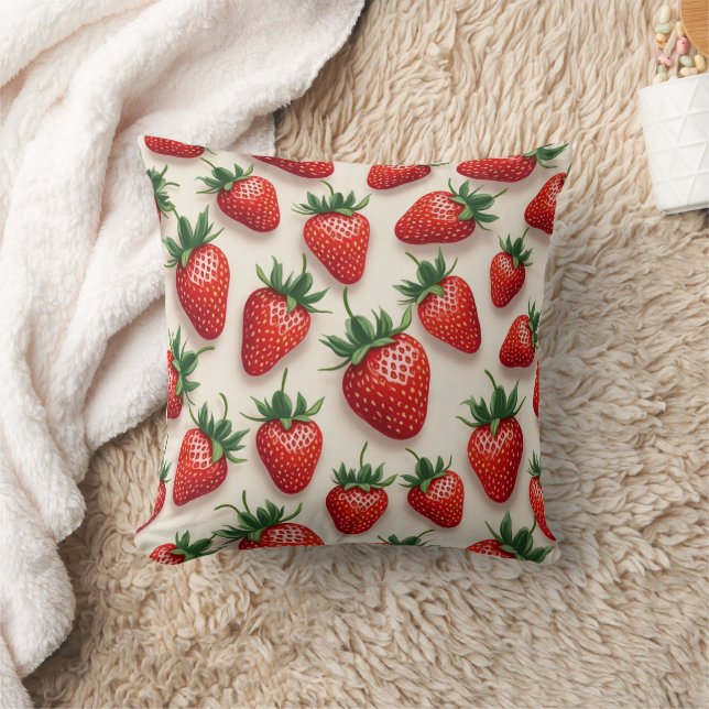 Strawberry pillow cushion (Blanket)