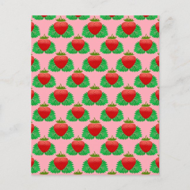 Strawberry - pink background (Front)