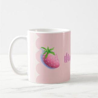 Strawberry Pink Cottagecore Girly Feminine Coffee Mug