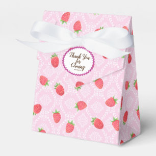Strawberry Pink Favour Box