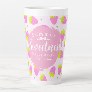 Strawberry Pink Latte Mug