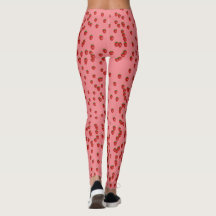 strawberry pink leggings